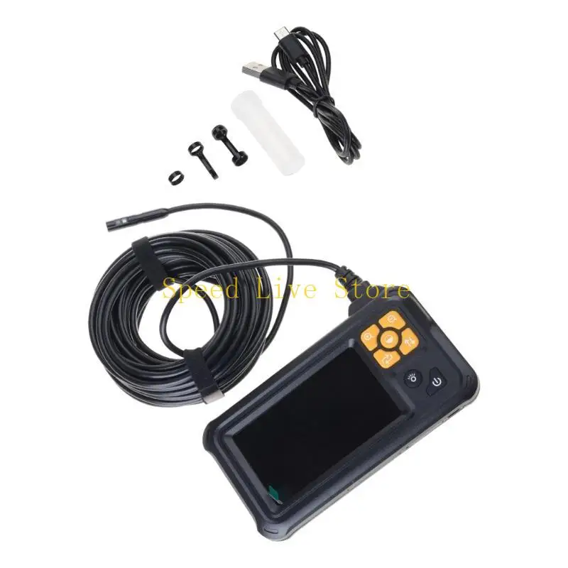 

547C Industrial Endoscope Inspection Camera with 4.3in Screen 8 LEDs Borescope Camera for Inspection 1/5/10m Cable