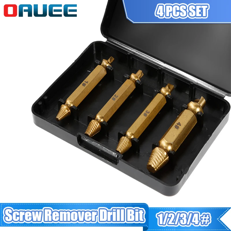 Screw Remover Drill Bit Screw Extractor Broken Tool Broken Screwdriver Double-head Screw Bit Broken Wire Extractor Removal Tool