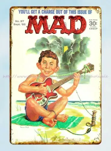 Mad Magazine Cover 1965 metal tin sign art posters for sale