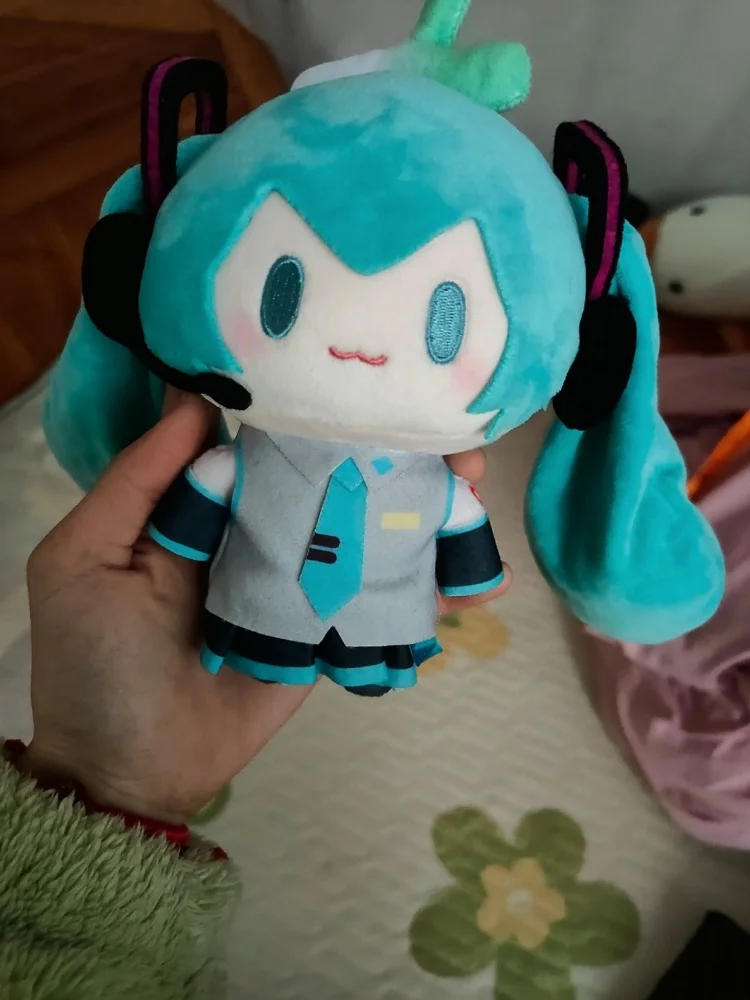 Original Miku Hatsune Rin Len Plush Stuffed Toy Fufu Top Treasure Series Vocaloid Cosplay Kaito Meiko Doll Animefigure Toys Gif