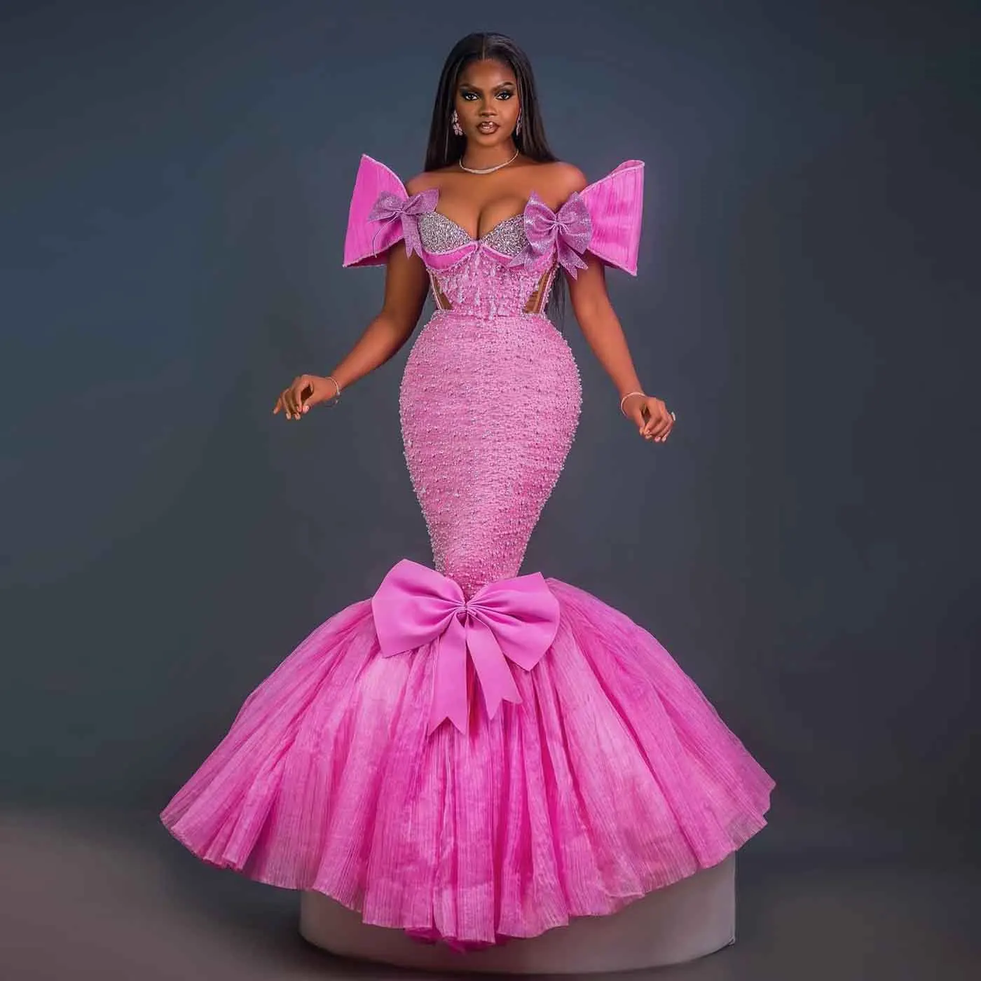 Cute Pink Bow Birth… - image