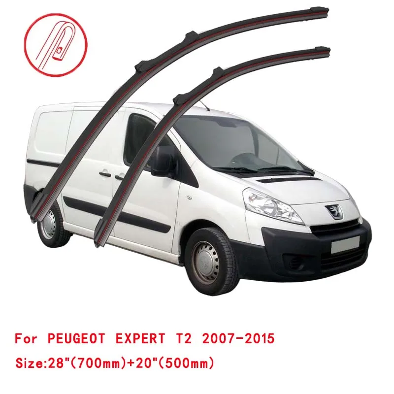 PEUGEOT EXPERT T2 T9 2007-2024 자동차 앞 유리 와이퍼 블레이드 앞 유리 브러쉬 와셔 액세서리 창 청소 부품