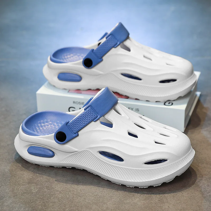 Chaussures d'été décontractées pour hommes, chaussures à trou inférieur épais, vêtements bidirectionnels, sandales à enfiler respirantes, chaussures sabots confortables à Sensation, 2026