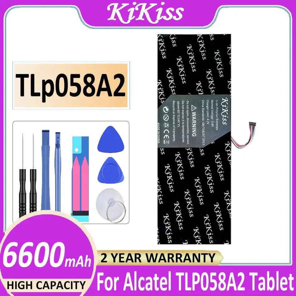 

Аккумулятор для ноутбука, высокопроизводительная замена премиум-класса для Alcatel TLP058A2 6600 мАч