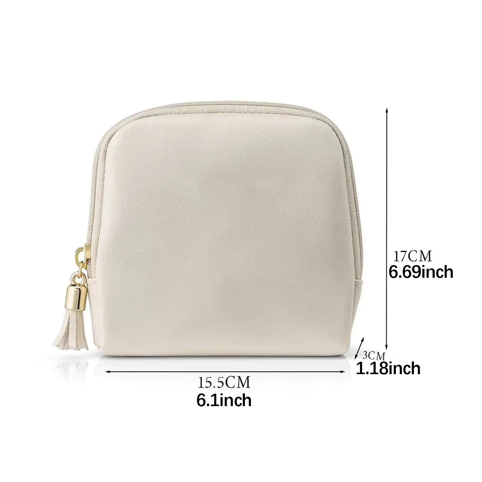 حافظة مجوهرات صغيرة للسفر بسحاب للإغلاق وبطانة ناعمة ومجوهرات محمولة متعددة الاستخدامات