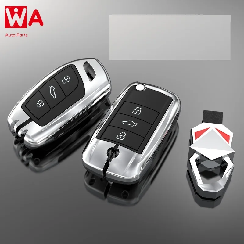 

Car Zinc Alloy Key Case Key Cover For MG MG6 ZS HS EV EZS EHS Mg3 Gs Mg7 GT 2015 2016 2017 2018 2019 2020 Auto Accessories