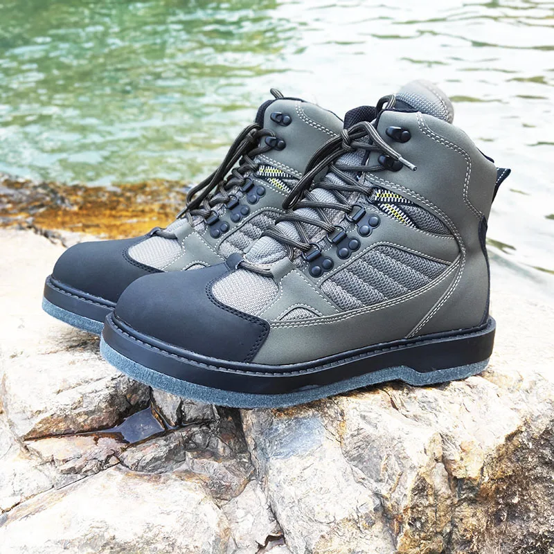 

Felt or Rubber Sole Fishing Boots Wading Hunting Climbing Hiking Upstream Reef Rock Fishing Shoes for Fishing Waders