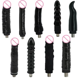 Rough Beast-consolador negro grande para máquina sexual 3XLR, accesorio de 3 puntas para máquina de amor, masturbador, juguete sexual para hombres y mujeres