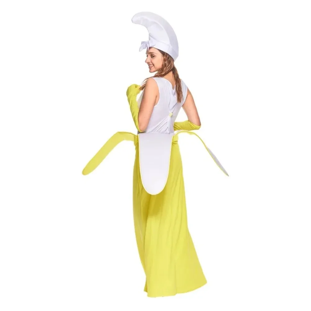Part Banana Cosplay Clothing Fruit Jumpsuit Festival Party Business Activities Stage Performance Prop Funny Dress Up Adult Wear view 4