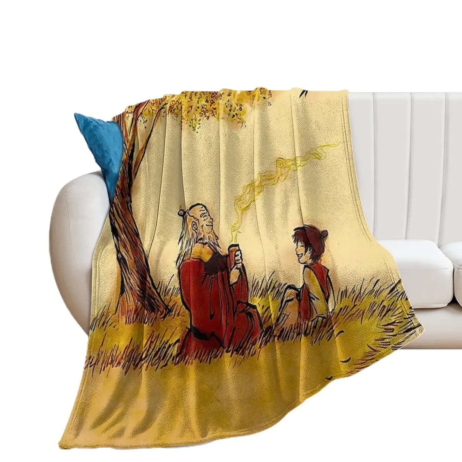 

iroh's tea Throw Blanket anime Luxury St Blankets