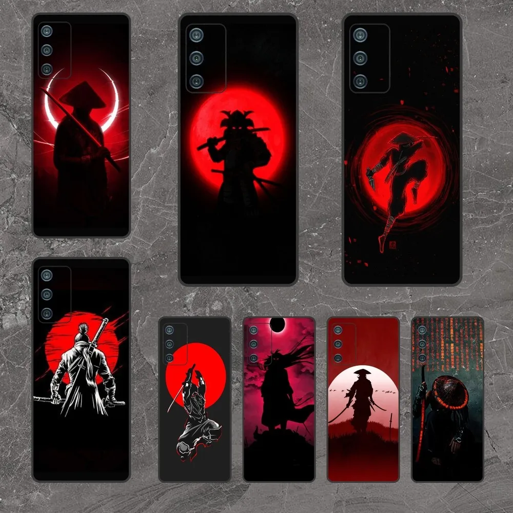 Japan Art Ninja Phone Case For Samsung Galaxy A54 A14 A34 A13 A52S A73 A53 A23 A04 A03 M53 A71 A22 A80 A91