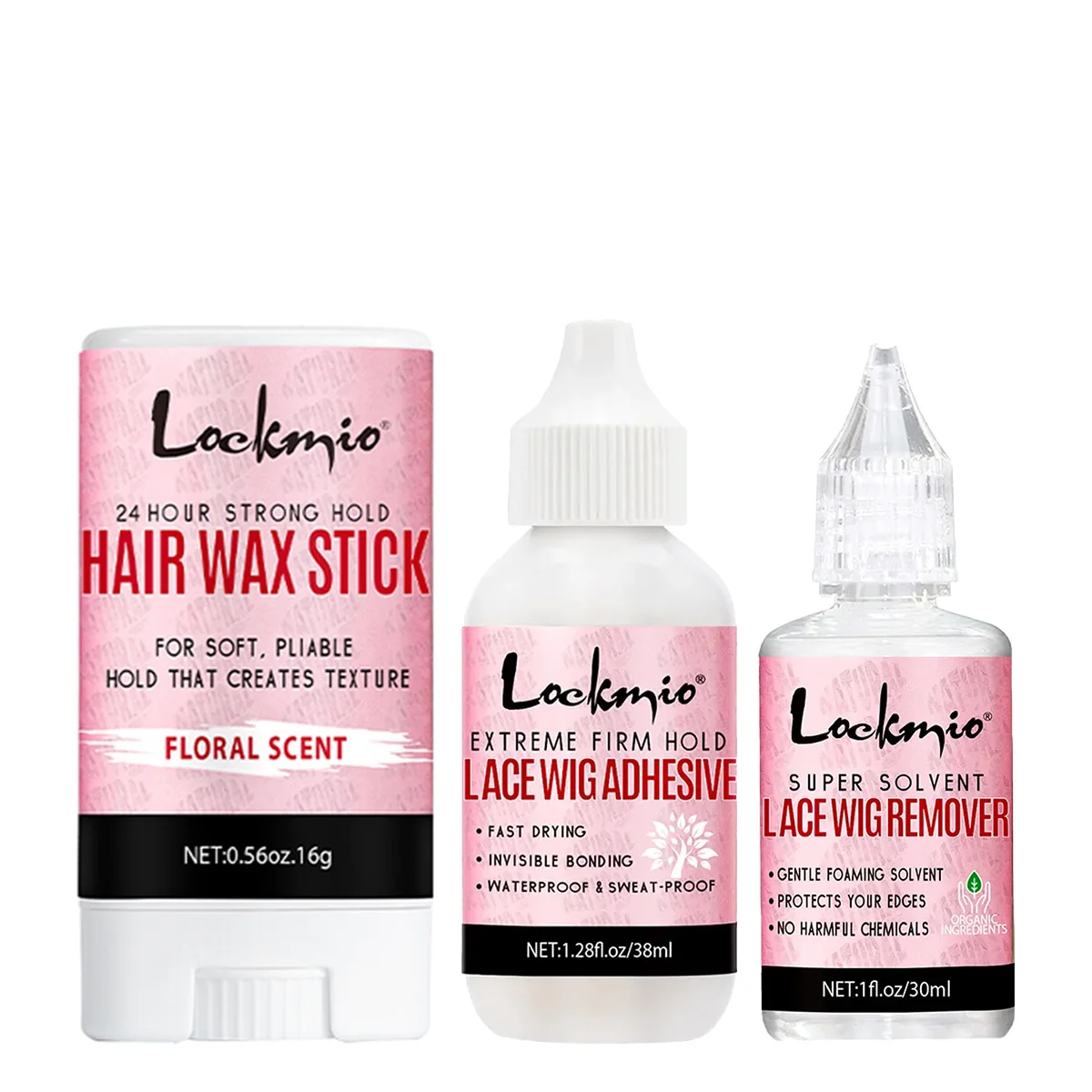 

Strong Hold Styling Hair Wax Stick,Slick Solid Wax,Lace Wig Adhesives for Wig Front Closure,Liquid Remover Travel Small Size Kit