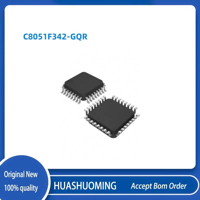 NEW 10Pcs/Lot  C8051F342-GQR  C8051F342    QFP32