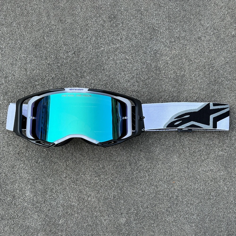 Neueste Motorradbrille mit HD-Gläsern, Winddichte Sportbrille für Motocross, MTB, ATV, Radsport, Rennen, Offroad, UV400-Schutz Sonnenbrille – Detail 2