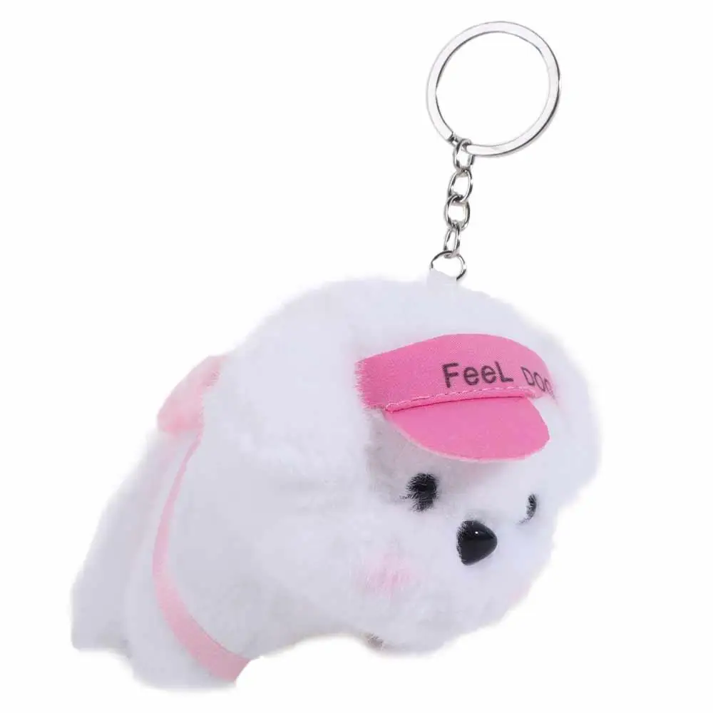 

PP Cotton Plush Puppy Doll Keychain Plushies Doll Soft Stuffed Animal Pendant Collection Charms Dog Plush Keychain