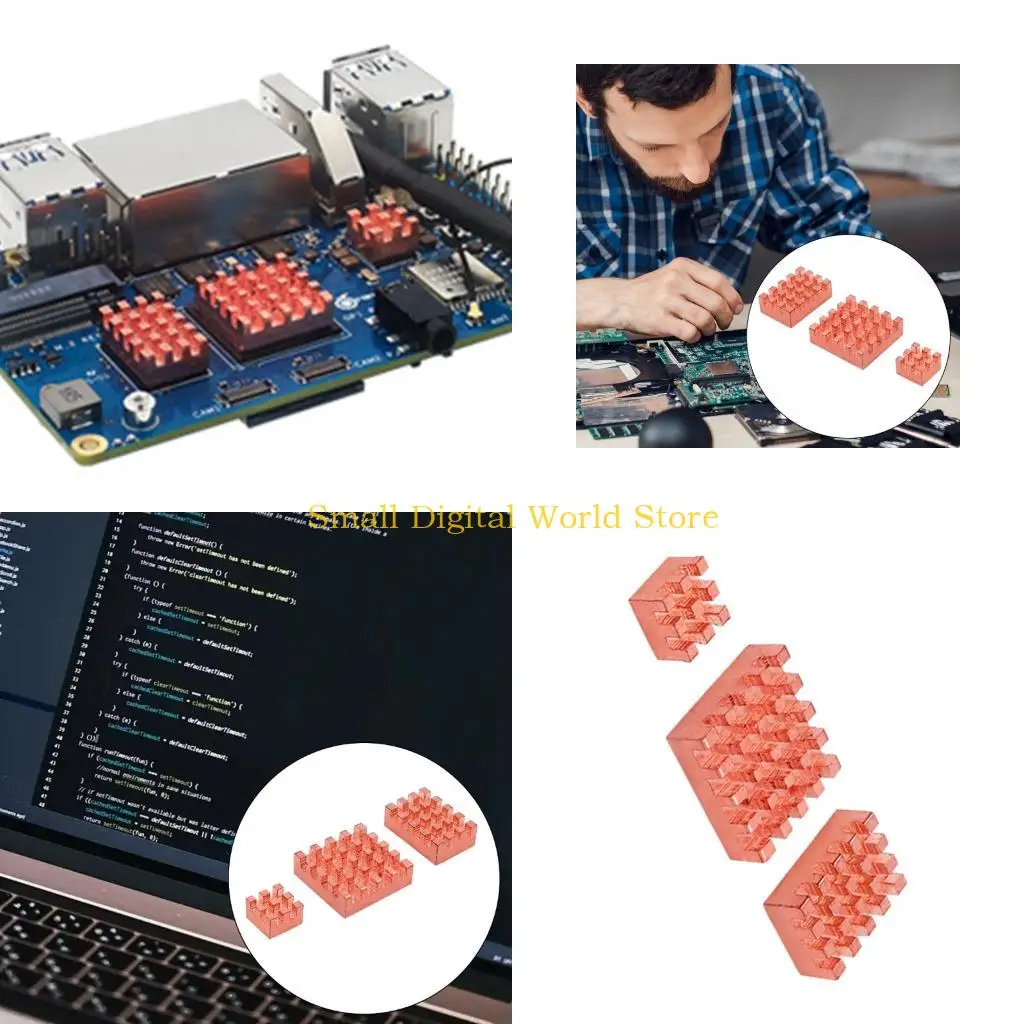 

77UB HEATSINKS Высокоэффективное модуль медного охлаждения для RV2 Оптимизированное управление теплом Быстрая установка 3 шт.