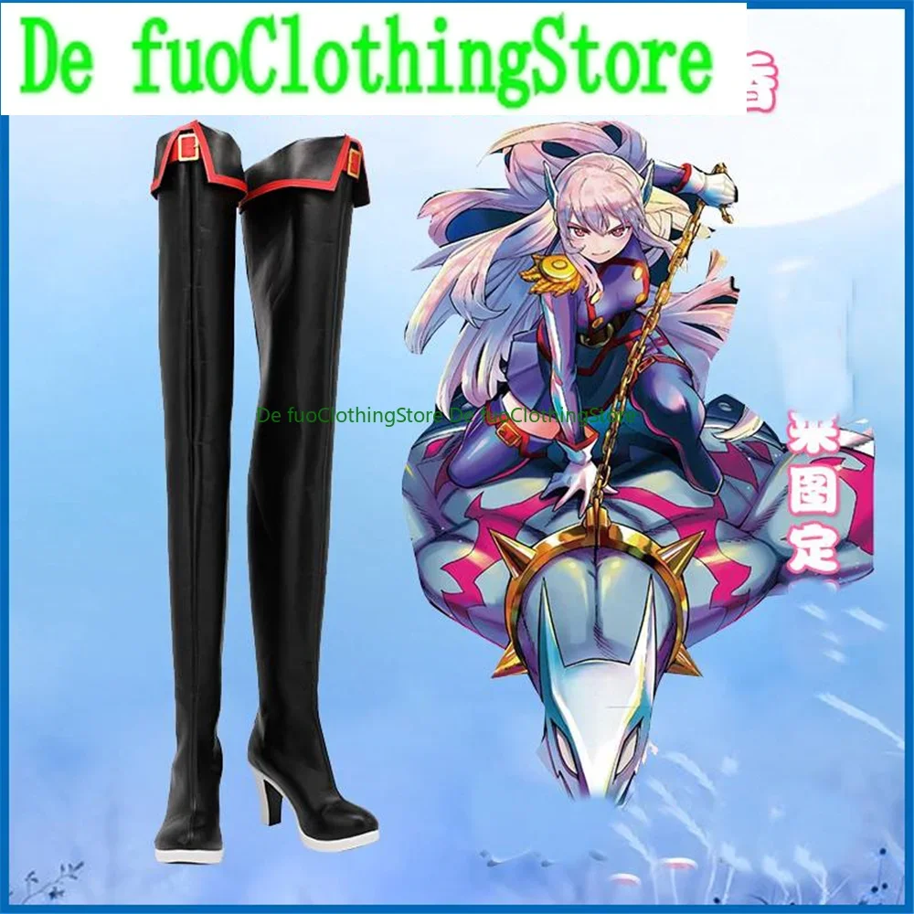 

Mato Seihei No Slave Matoseihei No Slave Uzen Kyoka Обувь для косплея Сапоги Игры Аниме Хэллоуин DefuoClothing Магазин обуви