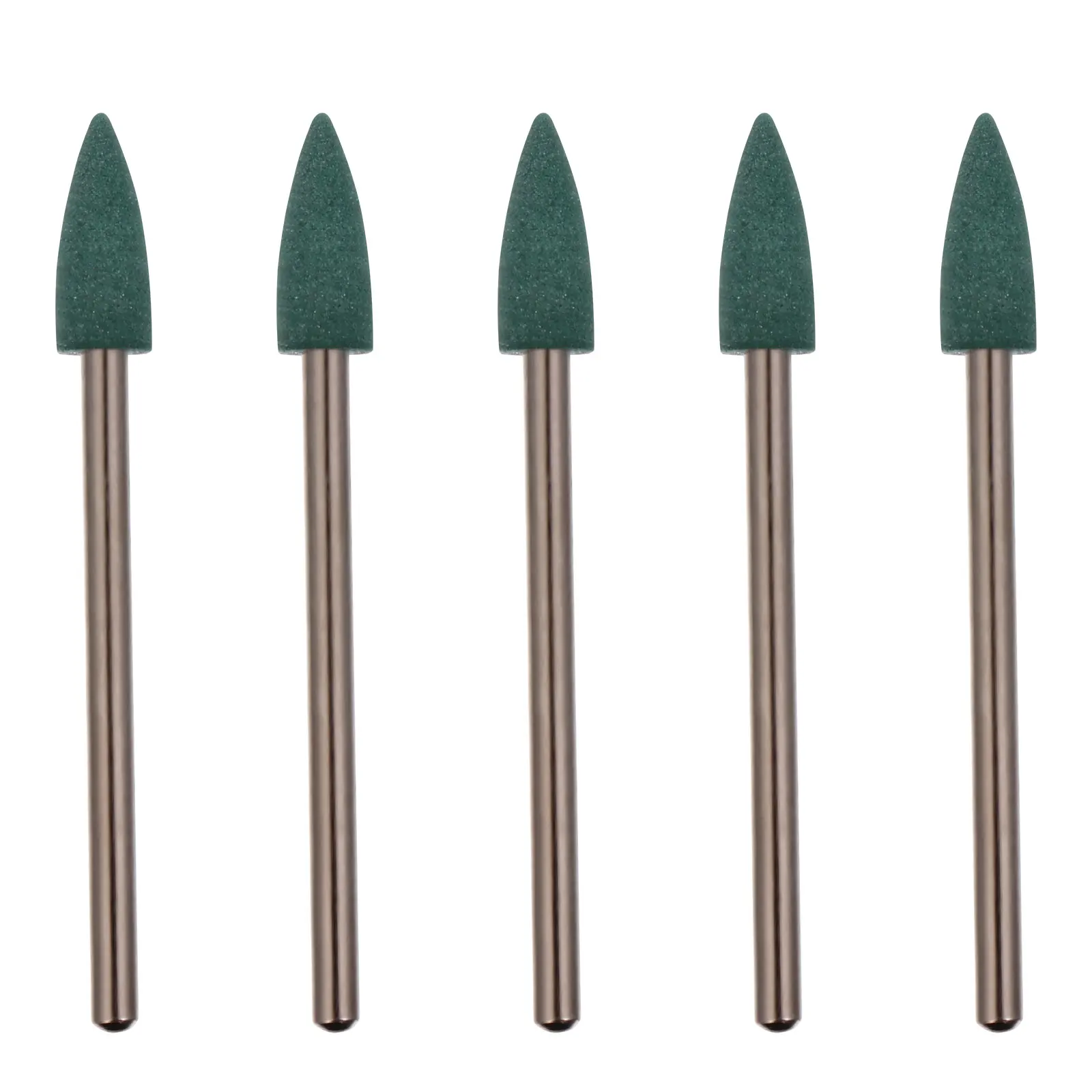 

5pcs Polishing Grinding Heads Stone Metal Deburring Rubber Buffing Wheels Wide Adaptability Rotary Tools Stainless Steel