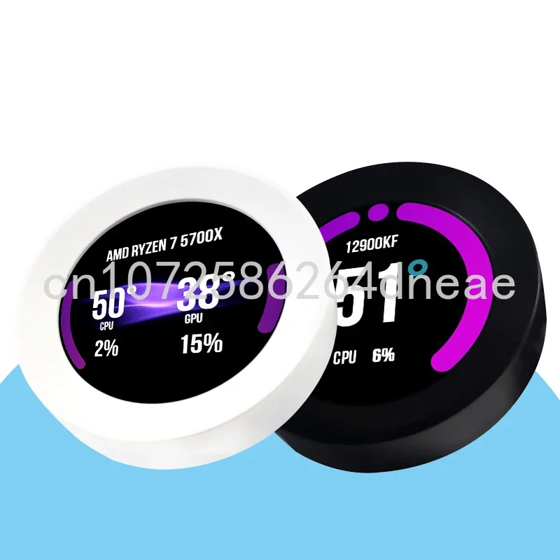 2023 New 2.1 Inch Round IPS LCD Display Secondary Screen Computer CPU GPU Monitor USB Display for AIDA64