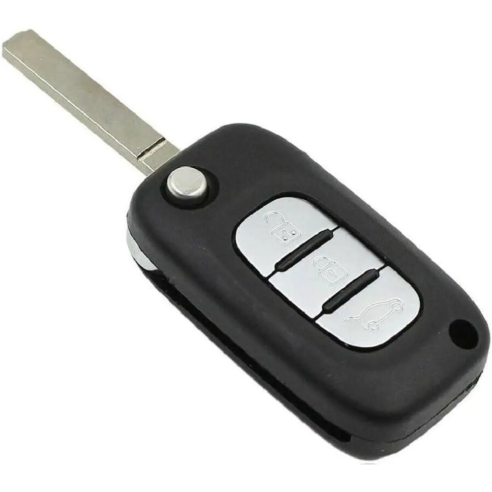 70x35x15mm Car smart Remote Key FOB 3 Button Flip Case Universal Black 3V 3A 1W for various vehicle models