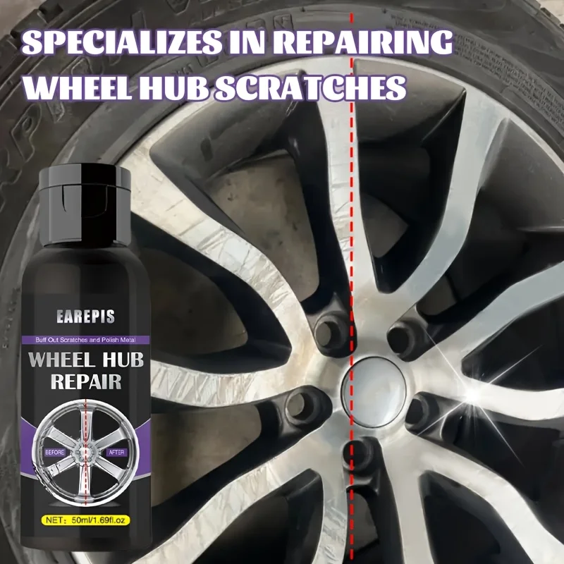 

Средство для ремонта ступицы колеса EAREPIS — восстанавливает блеск, удаляет ржавчине и царапины для улучшенного обслуживания автомобилей, уход за ступицей колеса, 50 мл
