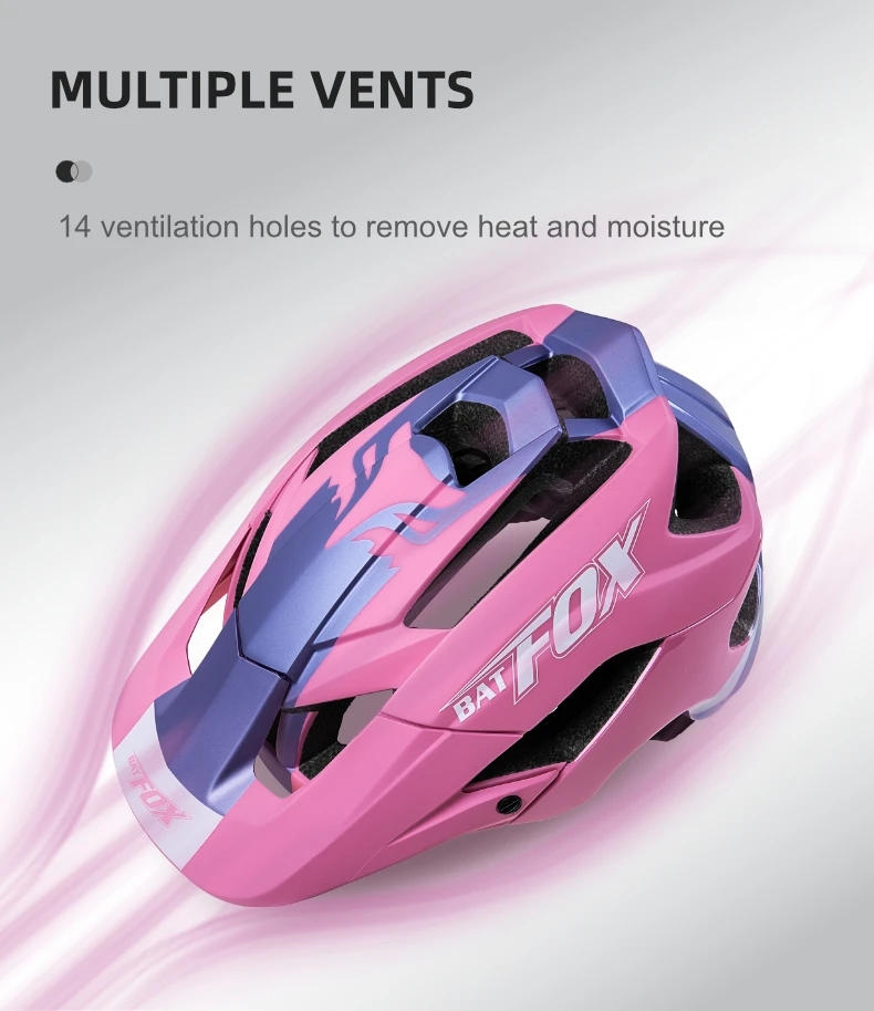 BATFOX Fahrradhelme für Herren und Damen, leichter Rennrad- und Mountainbike-Helm, MTB-Fahrsicherheitshelm, Elektroroller-Fahrradausrüstung – Detail 5