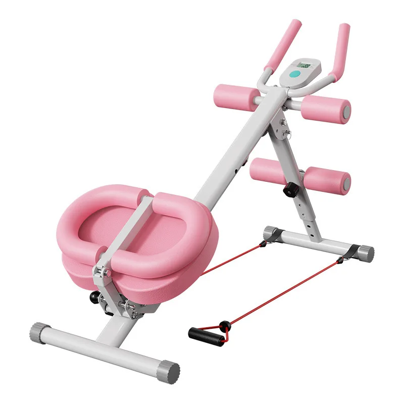 Foldable Ab Roller Machine With Adjustable Steel Frame Waist Shaping&Core Strength Trainer For, Effective Belly Slimming Workout