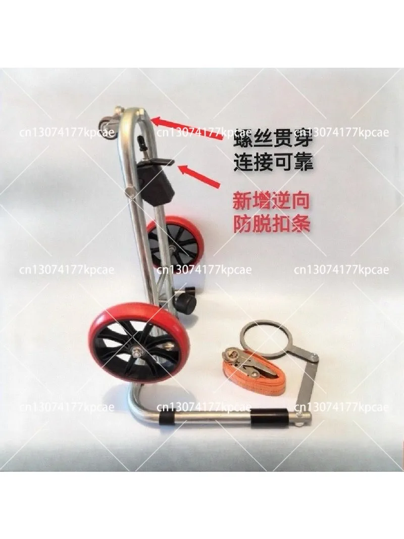 Toilet auxiliary installation mobile positioner, quick clamping tool, folding portable labor-saving trolley
