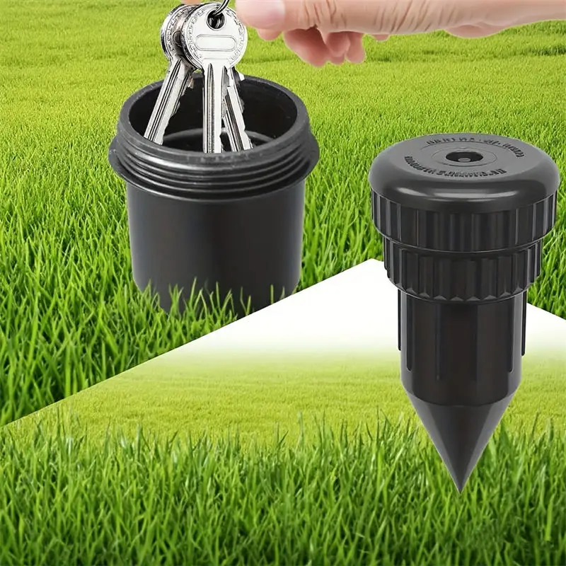 1/2PCS Garden Key Hider Realistic Underground Watering Can Key Safe Needed Durable Plastic for Outdoor Garden Secret storage