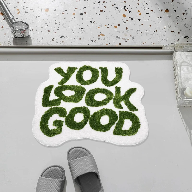 Bath Mat You Look Good Bath Mat Bathroom Rugs Bathroom Rug Funny Bathroom Mat Cute Bath Mat Cool Rugs