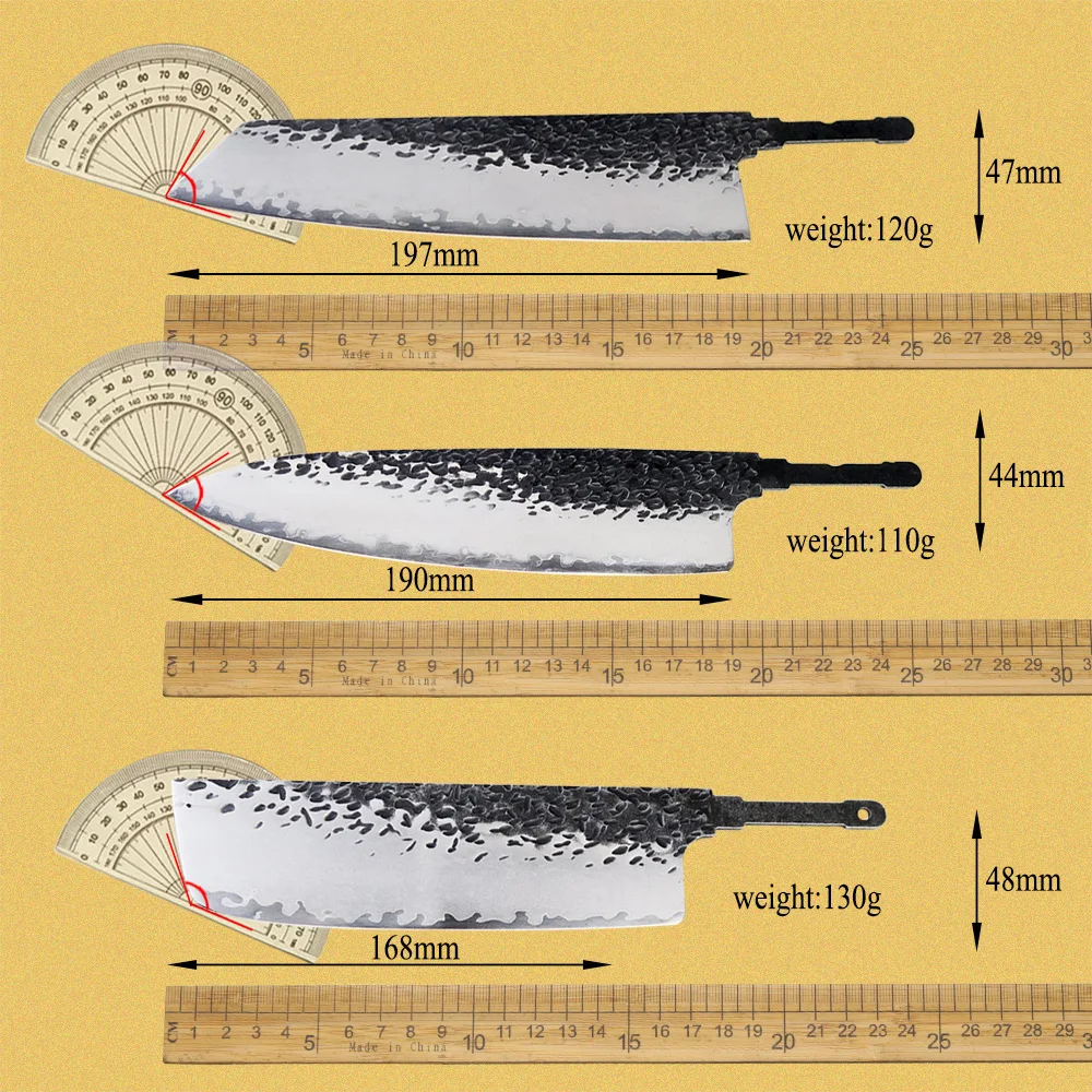 JUMCSONG-cuchillo de cocina hecho a mano con hoja de acero, accesorio de Chef de acero inoxidable con alto contenido de carbono, Santoku