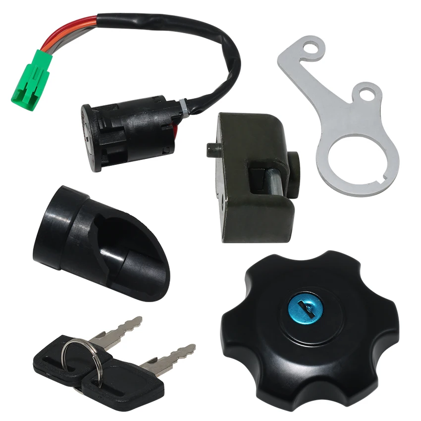 Motorcycle Ignition Key Switch Fuel Gas Cap Seat Lock Kit For Suzuki DR-Z400SM DRZ400 37110-29FA0 37101-29812 37101-29811 Parts