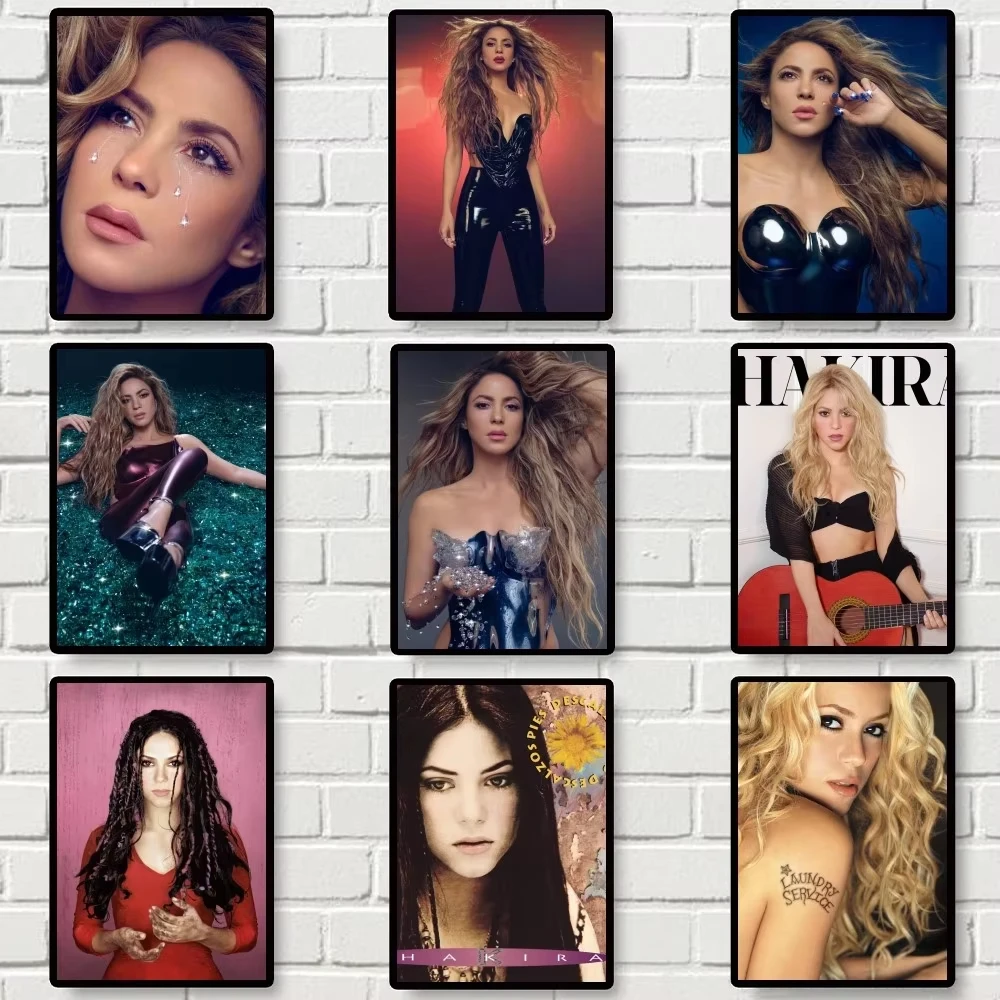 Shakira Las Mujeres Ya No Lloran póster, impresiones de galería, autoadhesivas, decoración del hogar, calcomanías de pared, sala de estar