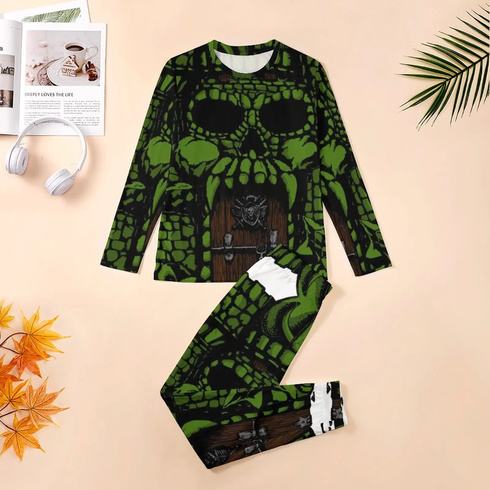 By The Power of Greyskull Pajamas Men Masters of The Universe Trendy Sleepwear Autumn Long-Sleeve Two Piece Casual Pajamas Set