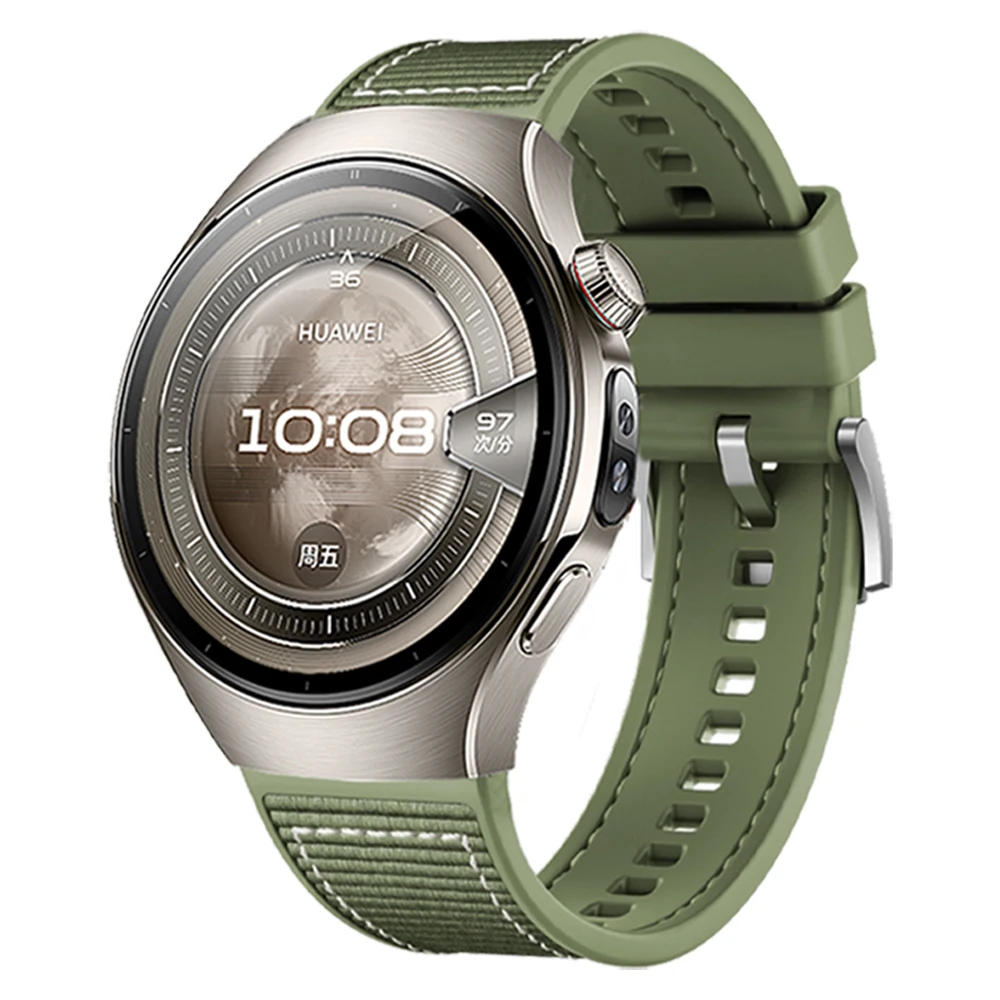 22 مللي متر حزام نايلون مركب لساعة هواوي 5 46 مللي متر/ساعة 4 Pro GT 5 4 3 SE 2 Pro Buds Ultimate Runner سيليكون أشرطة ساعات ذكية