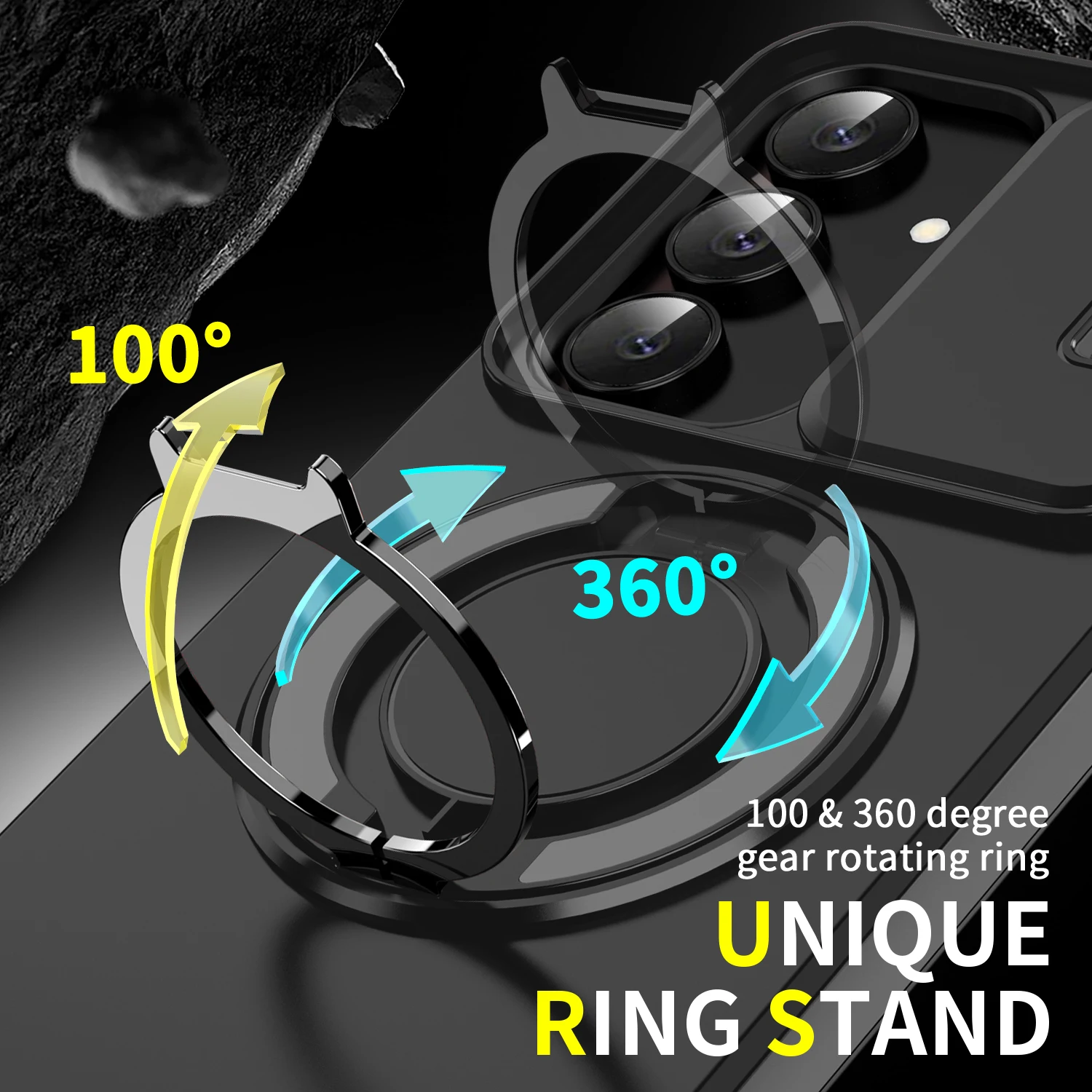 Чехол-подставка с кольцевой подставкой для Samsung Galaxy S25 FE S24 Plus S23 Ultra S22 S21 Coque