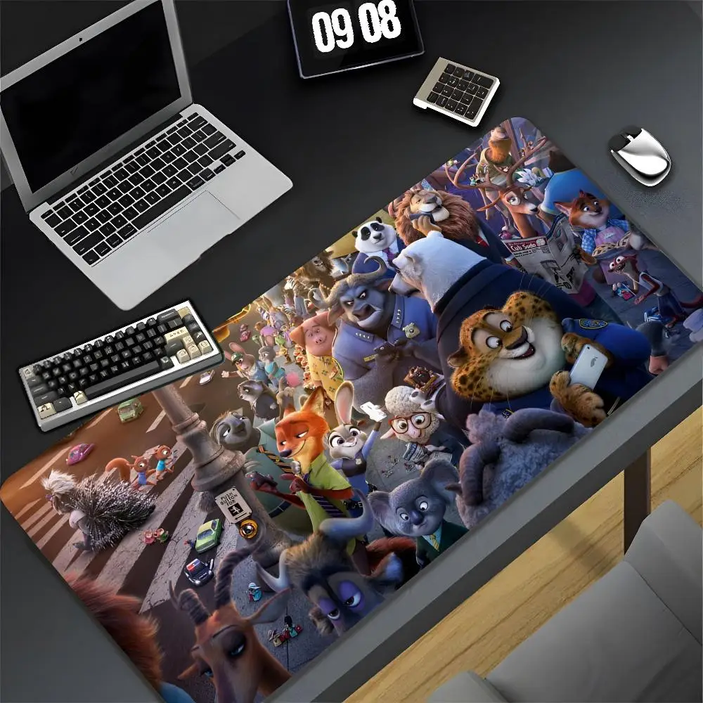 Zootopia Mouse Pad XXL Gamer Gaming PC Computer Otaku Locking Edge DIY Customized Photo Laptop Notebook Desk Mat