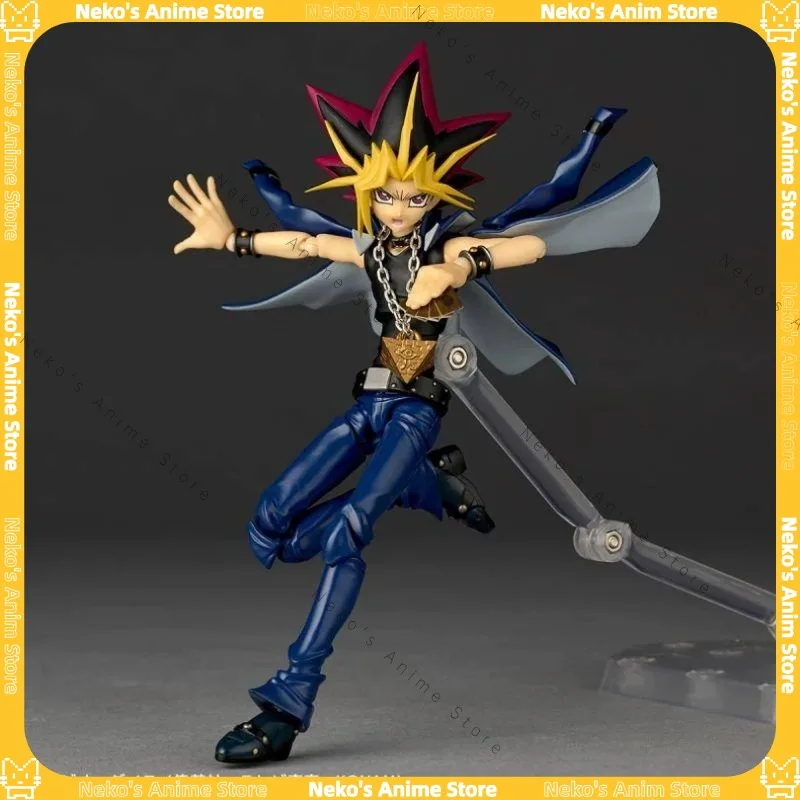 【متوفر】Kaiyodo Revoltech Yamaguchi Yu-Gi-Oh! مبارزة الوحوش يامي يوجي عمل الشكل أنيمي نموذج سطح المكتب دمية المقتنيات هدية