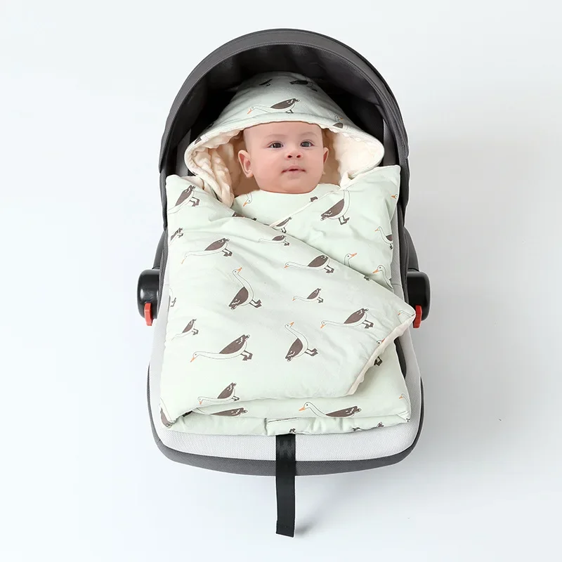 Coperta per bambini cestino per il trasporto trapunta coperta per passeggino giacca in cotone autunno e inverno coperta piccola antivento e calda