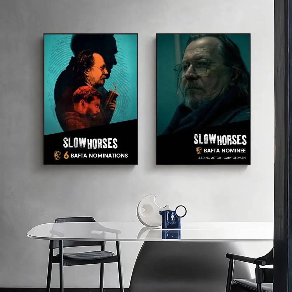 Póster de caballos lentos de la serie de TV, lienzo artístico de pared cocido para cocinero, pintura para sala de estar, dormitorio, decoración del hogar