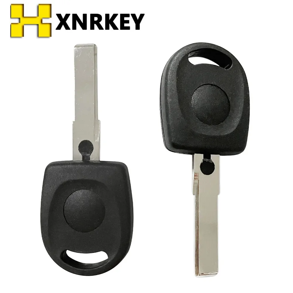 

XNRKEY 5Pcs Remote Car Key Blank Shell for VW Volkswagen SKoda Seat Key Case Cover Fob with Uncut Blade HU66 Blade