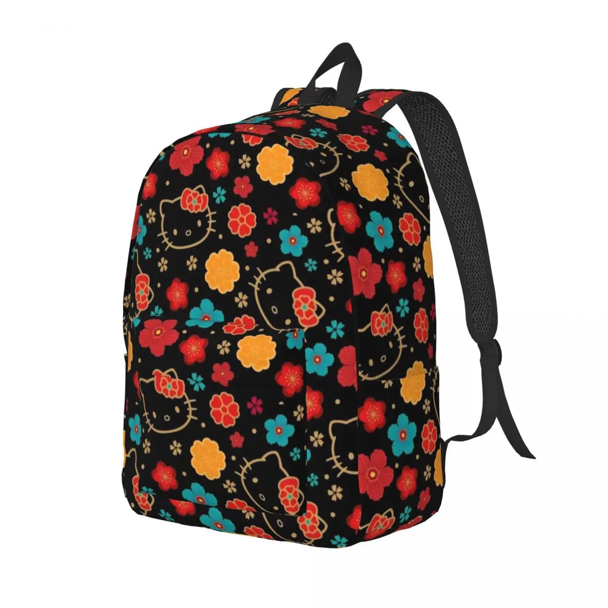 حقيبة ظهر كارتون هالو كيتي للرجال والنساء كاجوال للمدرسة الثانوية للأعمال حقيبة كتف للكمبيوتر المحمول والرياضة #2