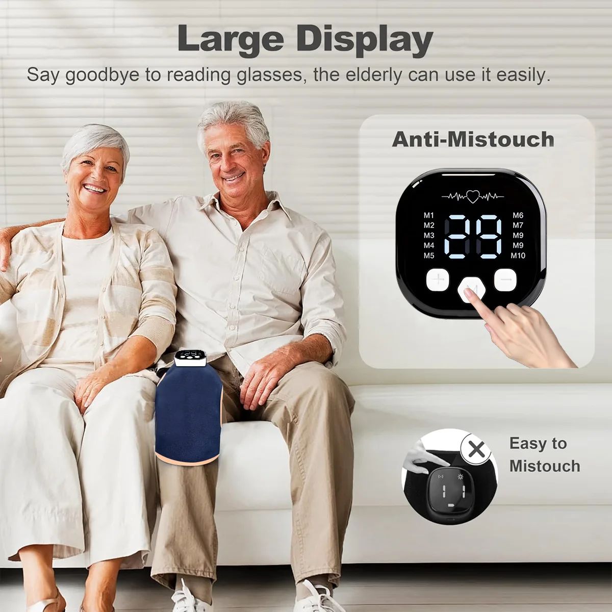 Smart EMS Knee Massager Joint Relaxation Comfortable Massage