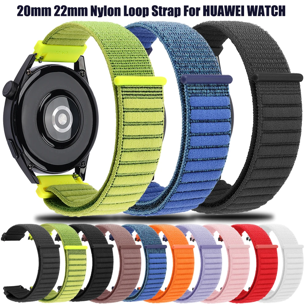 20mm 22mm Straps for Huawei Watch 6 6Pro GT 7 GT7 Pro 46mm Nylon Loop Sport Bracelet For Amazfit BALANCE 3 2 Band Soft Wristband