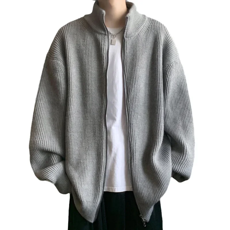 Mùa Xuân Năm 2023 Ánh Sáng Mới Sang Trọng Thời Trang Cardigan Nam Dệt Kim Retro Áo Len Áo Khoác Tất Cả Trận Đấu Boutique Quần Áo Phong Cách Đơn Giản