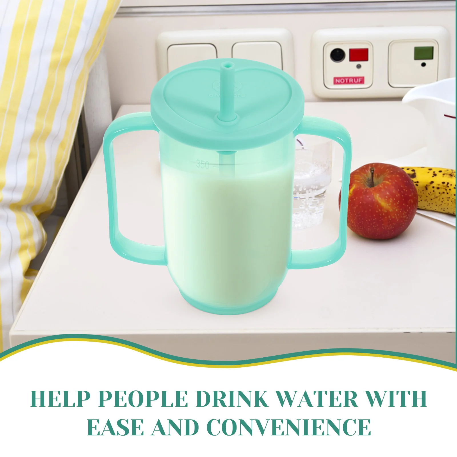 

Unbreakable Nursing Cup Drinking Water Bottle Disabled Patient Cups Spill Proof Adult Choking Prevent Feeding Elderly Maternity