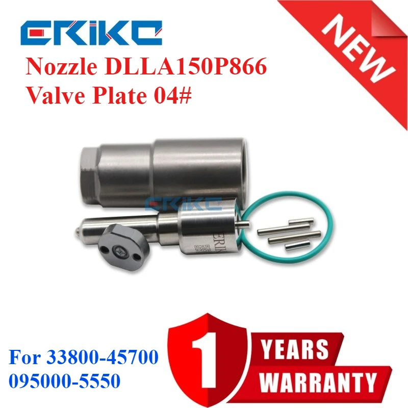 

ERIKC 33800-45700 Топливные форсунки 095000-5550 Ремкомплекты Форсунка DLLA150P866 Клапанная пластина 04 # Уплотнительное кольцо штифта для HYUNDAI HD78W