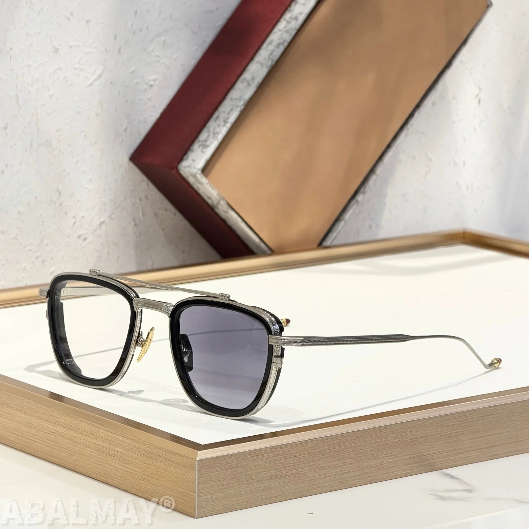 

JM 1992 50-22-146 Top Quality Mens Sunglasses for Women Retro Trend Luxury Acetate Titanium UV400 Designer Sunglasses Frame
