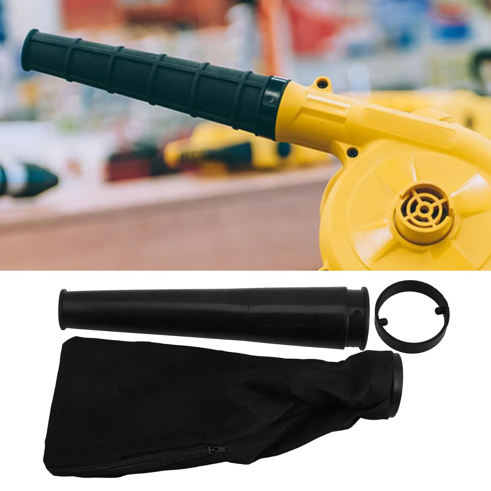 

Black Long Nozzle for Leaf Blower Replacement Rubber Air Tool Accessory Powerful Blowing Attachment Air Compressor Vacuum Nozzle