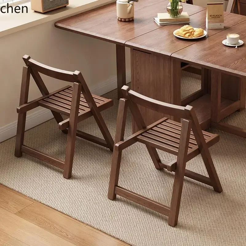 PYH Vintage Simple Wooden Small Dining Table and Chairs Home Study Desk Chair Leisure Backrest